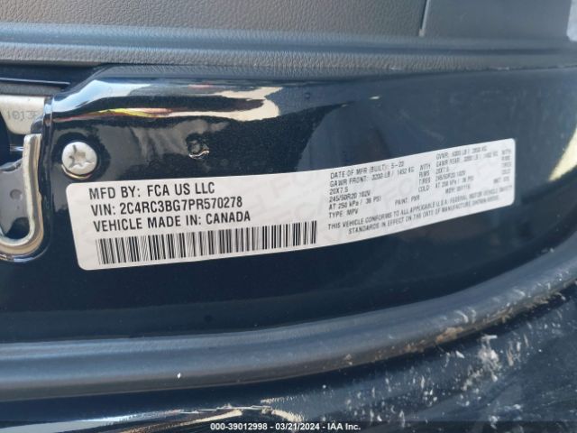 Photo 8 VIN: 2C4RC3BG7PR570278 - CHRYSLER PACIFICA 