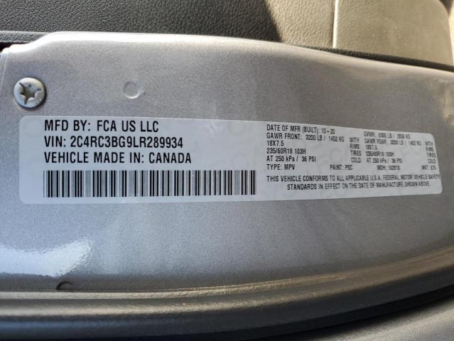 Photo 9 VIN: 2C4RC3BG9LR289934 - CHRYSLER PACIFICA T 