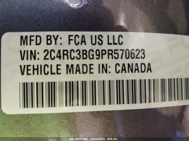 Photo 8 VIN: 2C4RC3BG9PR570623 - CHRYSLER PACIFICA 