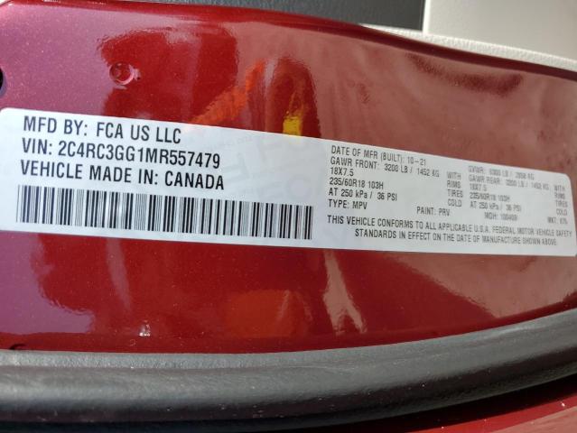 Photo 13 VIN: 2C4RC3GG1MR557479 - CHRYSLER PACIFICA L 