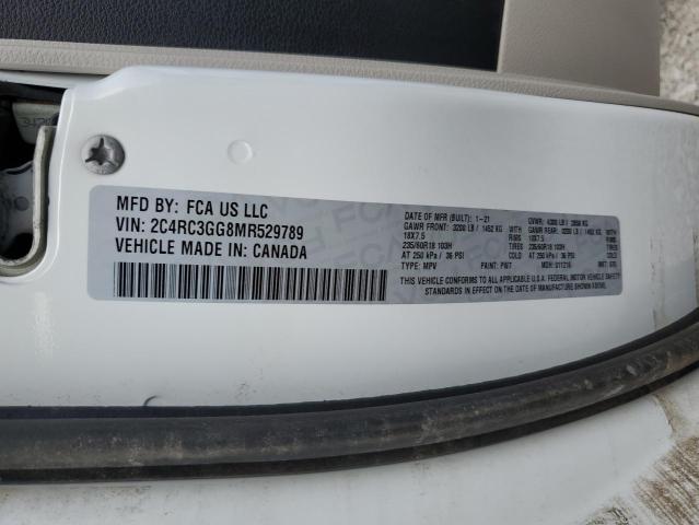 Photo 12 VIN: 2C4RC3GG8MR529789 - CHRYSLER PACIFICA L 