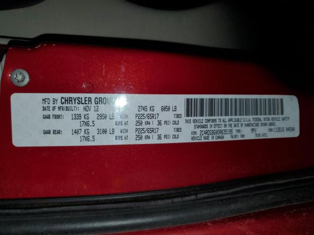 Photo 12 VIN: 2C4RDGBG0DR635195 - DODGE GRAND CARA 