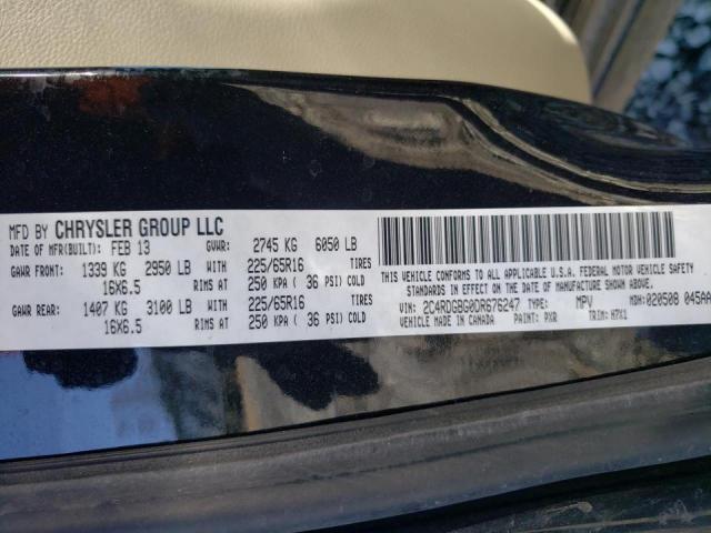 Photo 9 VIN: 2C4RDGBG0DR676247 - DODGE GRAND CARA 