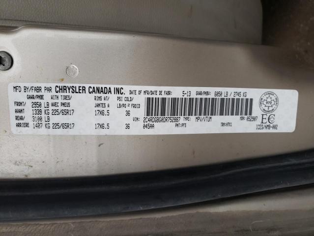 Photo 9 VIN: 2C4RDGBG0DR752887 - DODGE GRAND CARA 