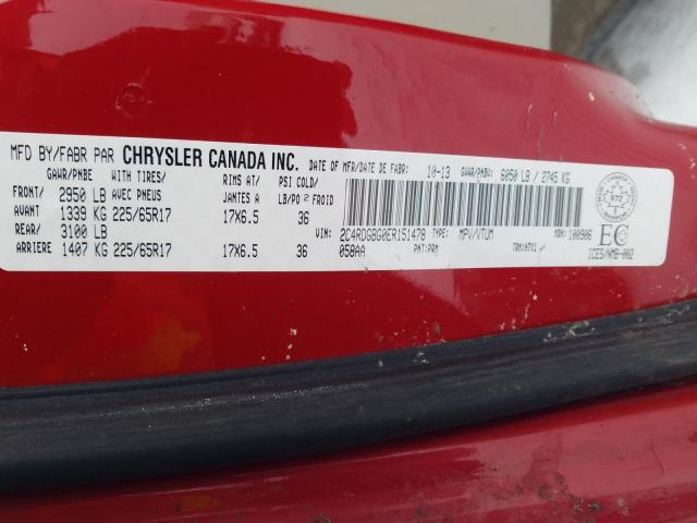 Photo 8 VIN: 2C4RDGBG0ER151478 - DODGE GRAND CARA 