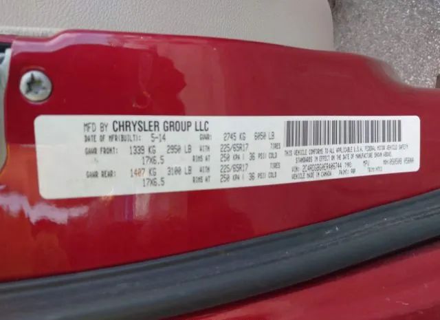 Photo 8 VIN: 2C4RDGBG0ER406744 - DODGE GRAND CARAVAN 