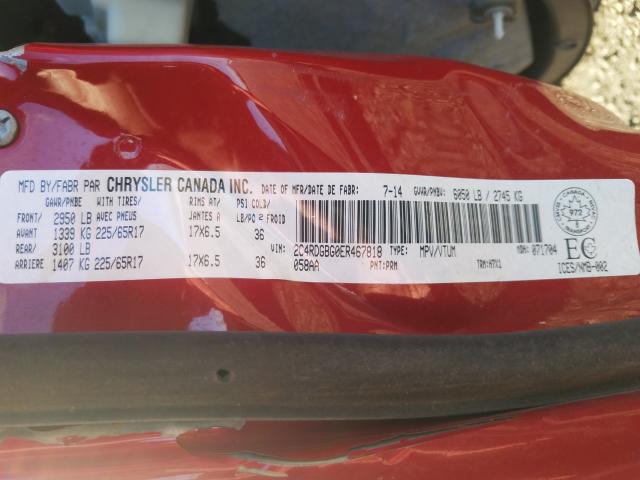 Photo 9 VIN: 2C4RDGBG0ER467818 - DODGE GRAND CARA 