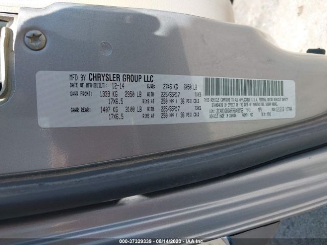 Photo 8 VIN: 2C4RDGBG0FR648158 - DODGE GRAND CARAVAN 