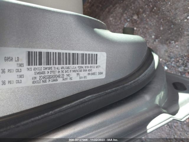 Photo 8 VIN: 2C4RDGBG0GR348122 - DODGE GRAND CARAVAN 