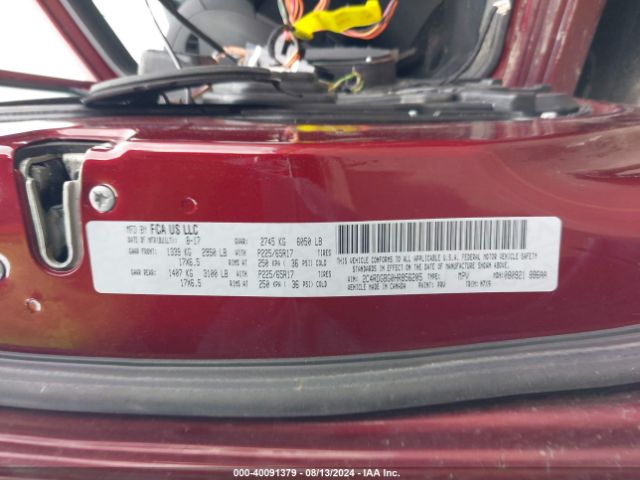 Photo 8 VIN: 2C4RDGBG0HR856205 - DODGE GRAND CARAVAN 