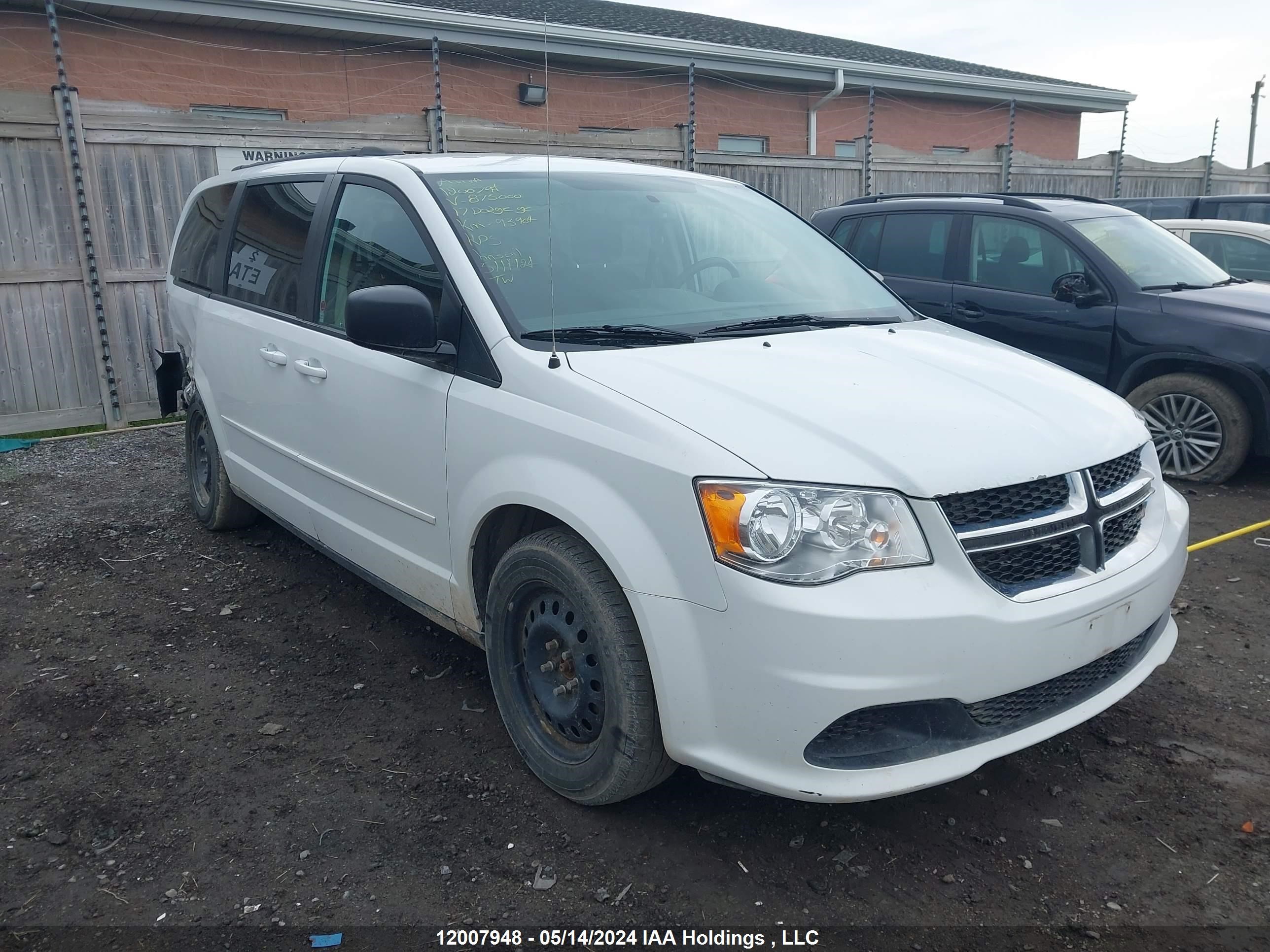 Photo 0 VIN: 2C4RDGBG0HR875000 - DODGE CARAVAN 