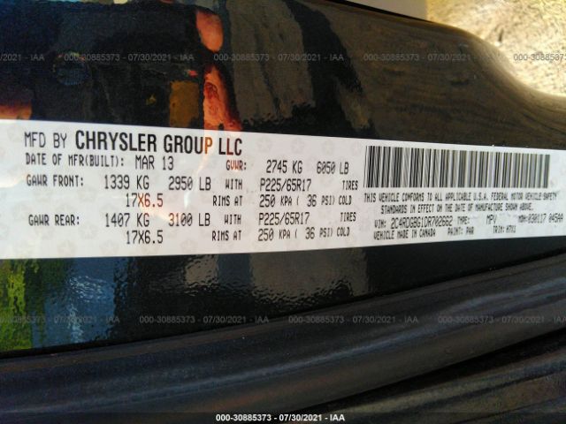 Photo 8 VIN: 2C4RDGBG1DR702662 - DODGE GRAND CARAVAN 