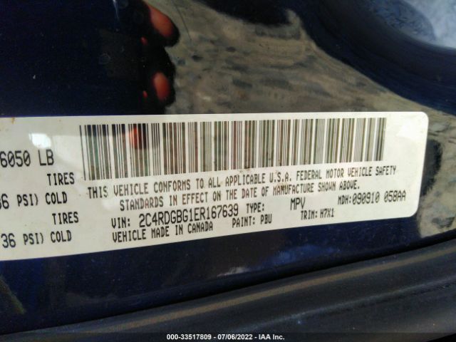 Photo 8 VIN: 2C4RDGBG1ER167639 - DODGE GRAND CARAVAN 