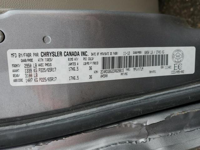 Photo 12 VIN: 2C4RDGBG2DR628815 - DODGE GRAND CARA 