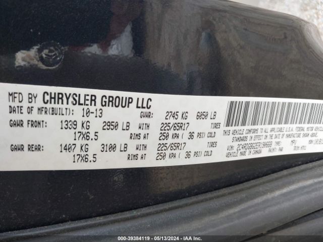 Photo 8 VIN: 2C4RDGBG2ER190668 - DODGE GRAND CARAVAN 