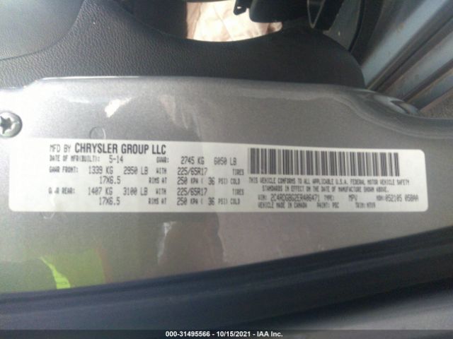 Photo 8 VIN: 2C4RDGBG2ER406471 - DODGE GRAND CARAVAN 