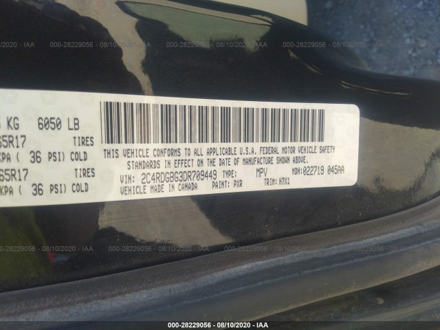 Photo 8 VIN: 2C4RDGBG3DR709449 - DODGE GRAND CARAVAN 