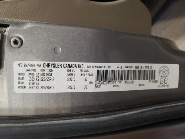 Photo 13 VIN: 2C4RDGBG3DR737817 - DODGE CARAVAN 