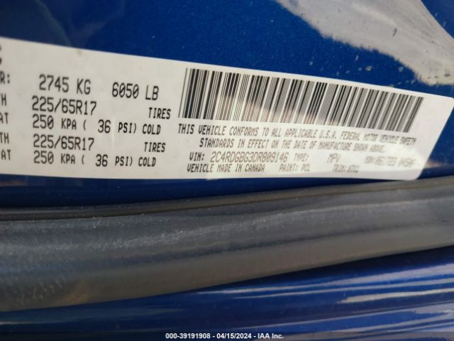 Photo 8 VIN: 2C4RDGBG3DR809146 - DODGE GRAND CARAVAN 