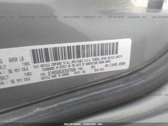 Photo 8 VIN: 2C4RDGBG3ER227680 - DODGE GRAND CARAVAN 