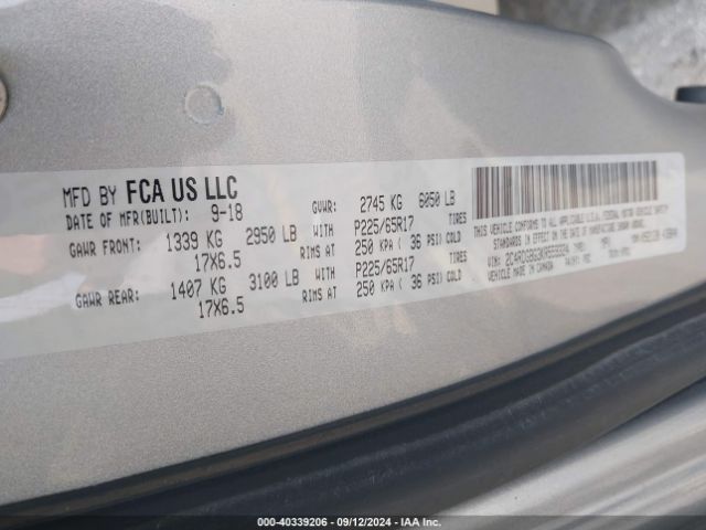 Photo 8 VIN: 2C4RDGBG3KR559324 - DODGE GRAND CARAVAN 