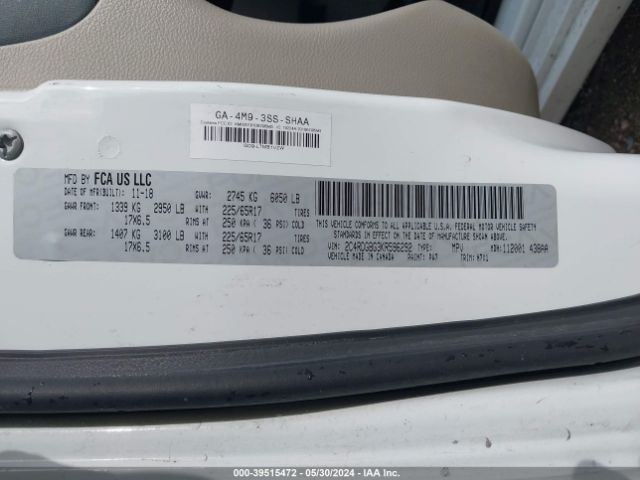 Photo 8 VIN: 2C4RDGBG3KR596292 - DODGE GRAND CARAVAN 