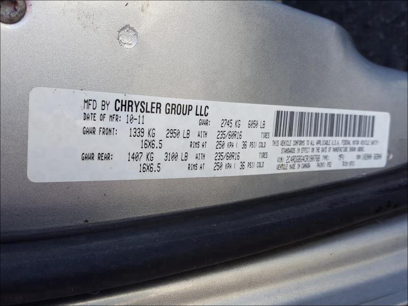 Photo 9 VIN: 2C4RDGBG4CR180768 - DODGE GRAND CARA 