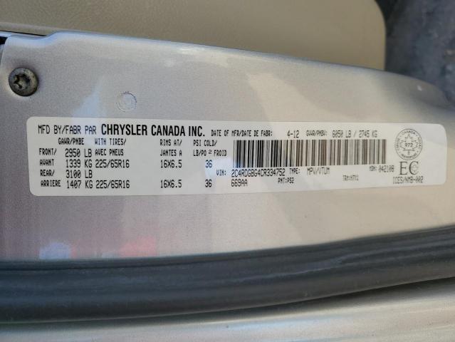 Photo 12 VIN: 2C4RDGBG4CR334752 - DODGE CARAVAN 