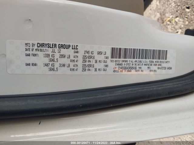 Photo 8 VIN: 2C4RDGBG4DR505436 - DODGE GRAND CARAVAN 