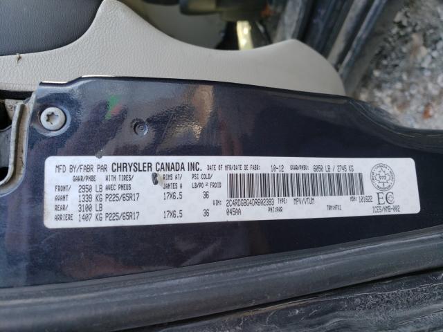 Photo 9 VIN: 2C4RDGBG4DR602393 - DODGE GRAND CARA 