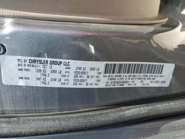 Photo 9 VIN: 2C4RDGBG4DR609814 - DODGE GRAND CARA 