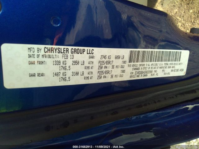 Photo 8 VIN: 2C4RDGBG4DR693908 - DODGE GRAND CARAVAN 