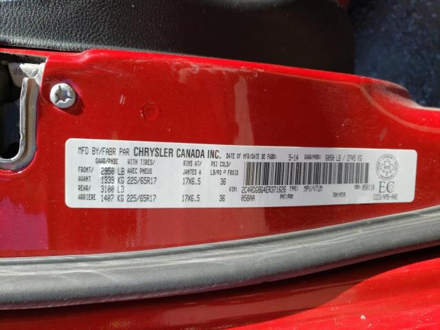 Photo 9 VIN: 2C4RDGBG4ER371626 - DODGE GRAND CARA 