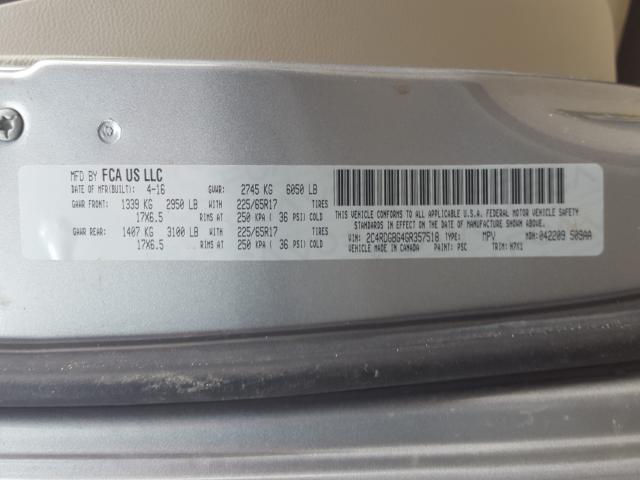 Photo 9 VIN: 2C4RDGBG4GR357518 - DODGE GRAND CARA 