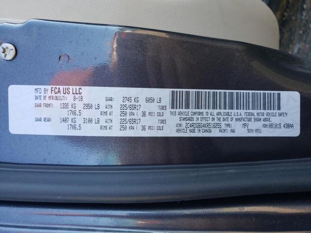 Photo 9 VIN: 2C4RDGBG4KR516255 - DODGE GRAND CARA 