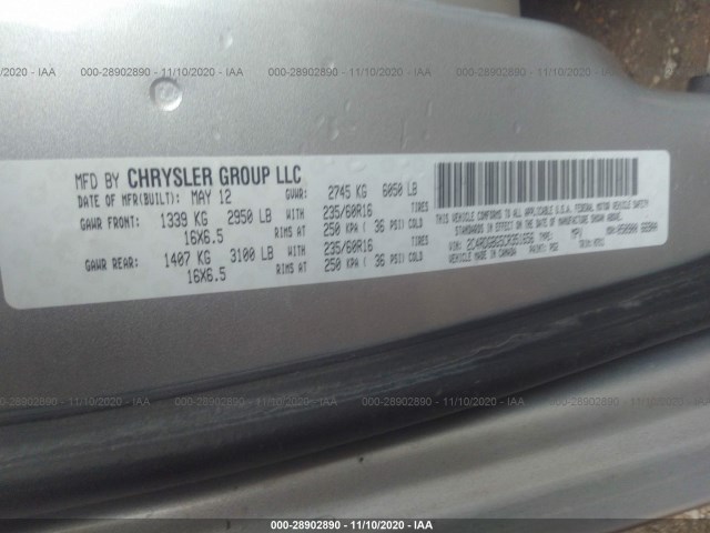 Photo 8 VIN: 2C4RDGBG5CR351656 - DODGE GRAND CARAVAN 