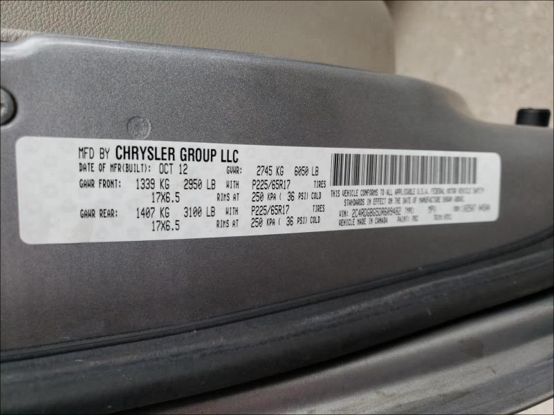 Photo 9 VIN: 2C4RDGBG5DR609482 - DODGE GRAND CARA 