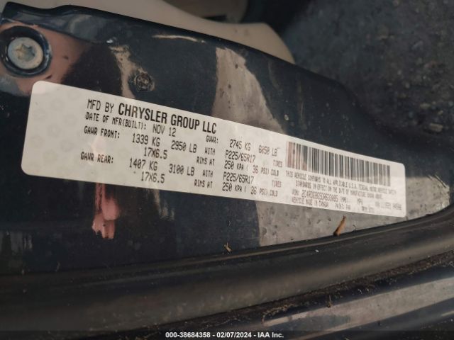 Photo 8 VIN: 2C4RDGBG5DR633085 - DODGE GRAND CARAVAN 