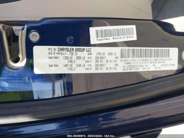 Photo 8 VIN: 2C4RDGBG5DR703684 - DODGE GRAND CARAVAN 