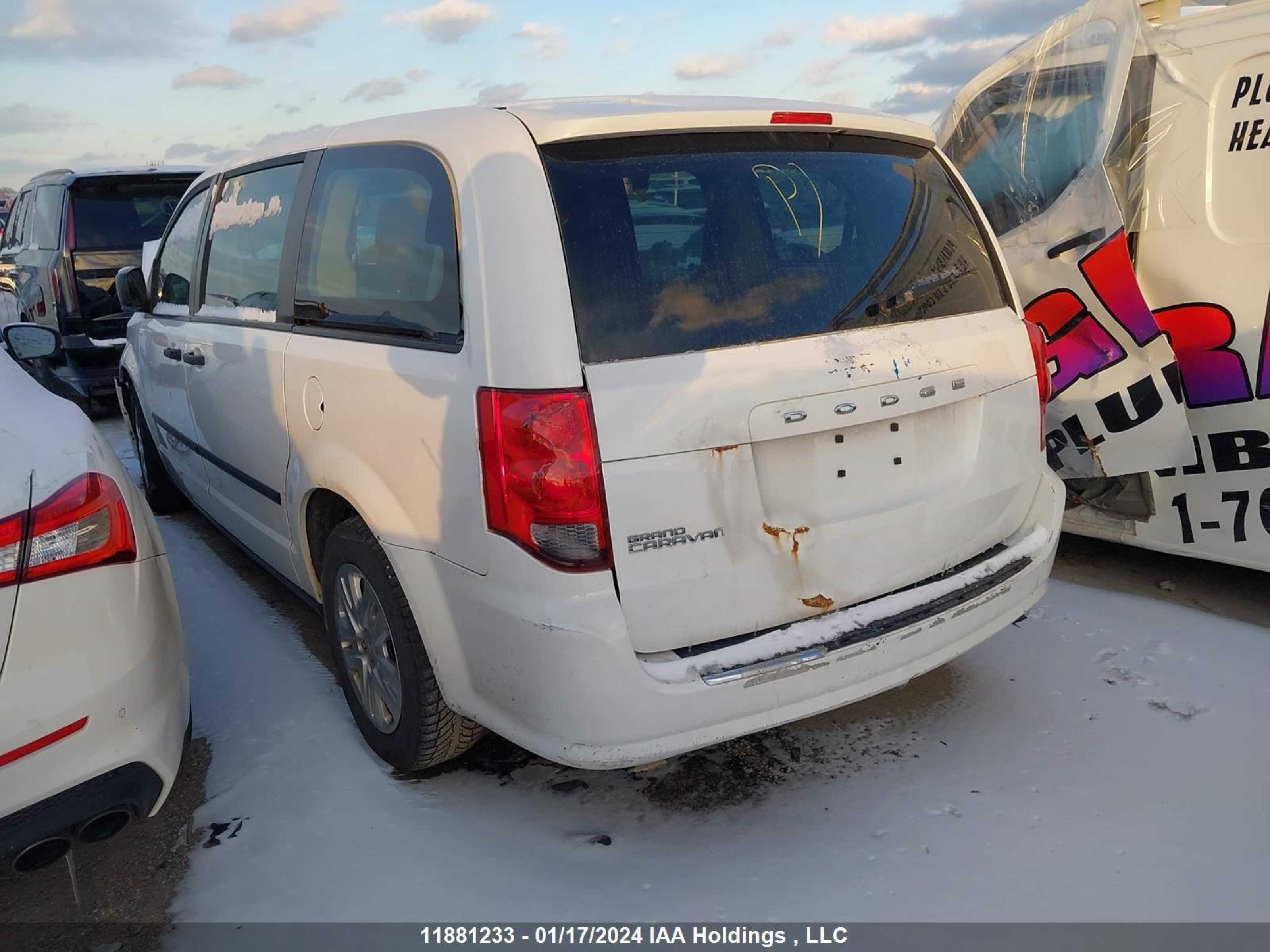 Photo 2 VIN: 2C4RDGBG5HR595007 - DODGE CARAVAN 