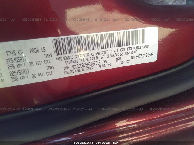 Photo 8 VIN: 2C4RDGBG5HR756312 - DODGE GRAND CARAVAN 