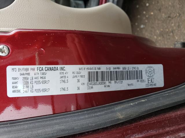 Photo 9 VIN: 2C4RDGBG5JR285901 - DODGE GRAND CARA 