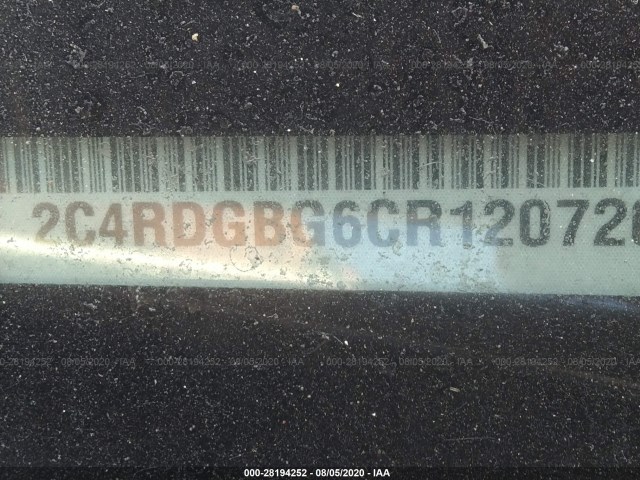 Photo 8 VIN: 2C4RDGBG6CR120720 - DODGE GRAND CARAVAN 