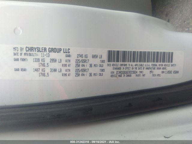 Photo 8 VIN: 2C4RDGBG6ER223834 - DODGE GRAND CARAVAN 