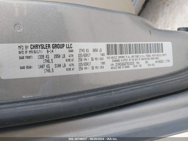 Photo 8 VIN: 2C4RDGBG6FR533225 - DODGE GRAND CARAVAN 