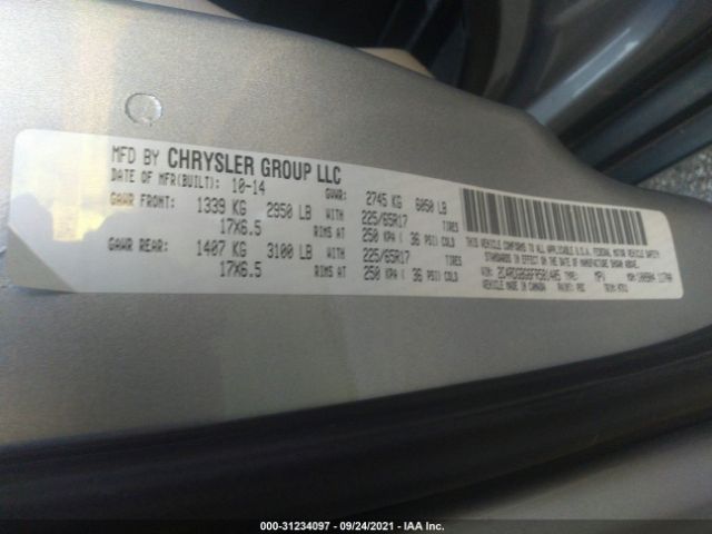 Photo 8 VIN: 2C4RDGBG6FR581405 - DODGE GRAND CARAVAN 