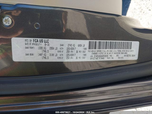 Photo 8 VIN: 2C4RDGBG6HR558595 - DODGE GRAND CARAVAN 