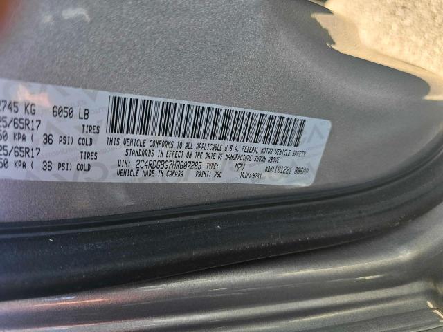 Photo 9 VIN: 2C4RDGBG7HR607285 - DODGE GRAND CARA 