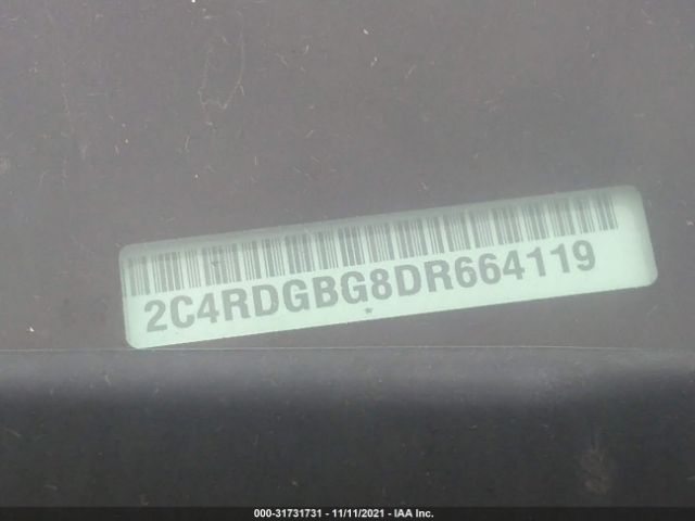 Photo 8 VIN: 2C4RDGBG8DR664119 - DODGE GRAND CARAVAN 