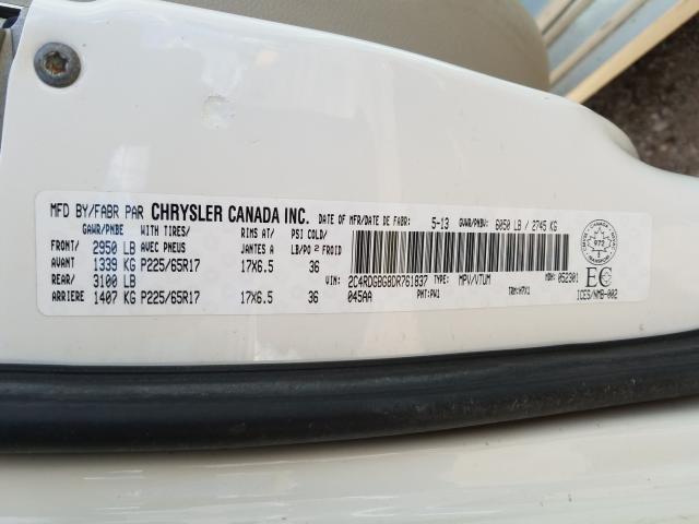 Photo 9 VIN: 2C4RDGBG8DR761837 - DODGE GRAND CARA 